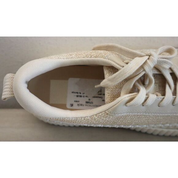 Dolce Vita Women's Sz 10M Ivory Woven Knit Dannis Platform Sneakers - Picture 7 of 9